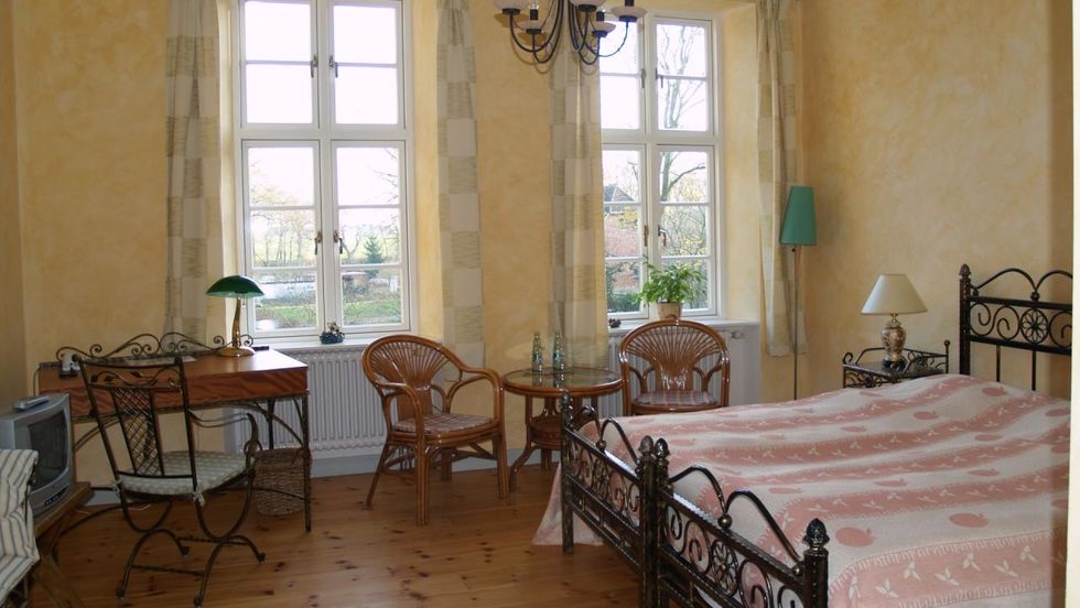 Die Zimmer versprechen einen erholsamem Schlaf in der absoluten Ruhe des Hauses 