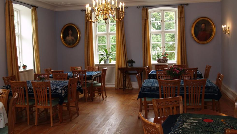 Der große Saal im Landhaus Schloss Kölzow