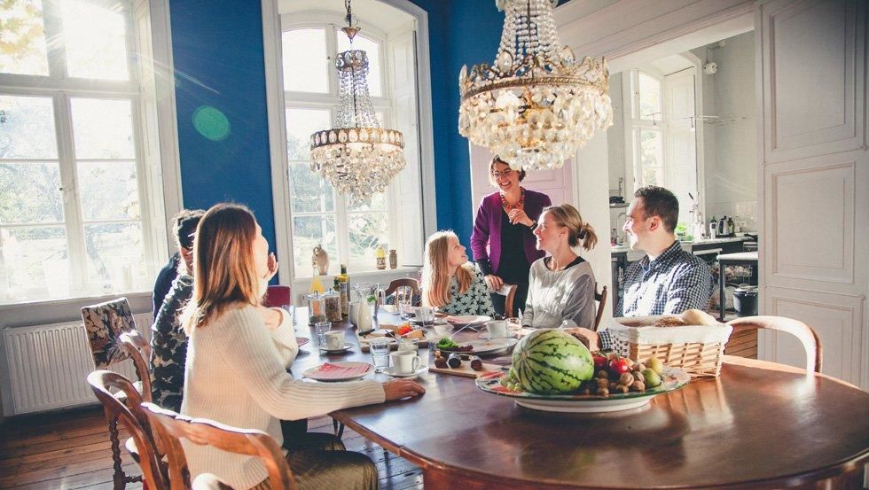 Blauer Salon im Gutshaus Pohnstorf